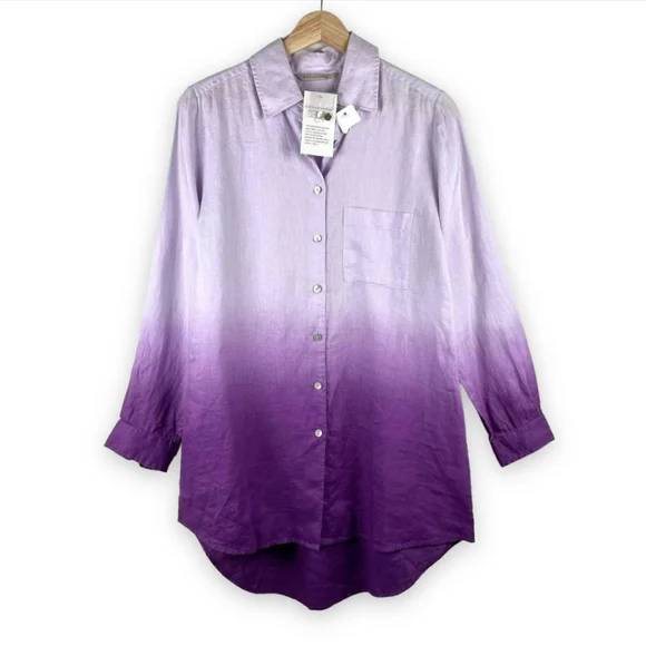 Soft Surroundings Linen Ombre Tunic - Picture 1 of 5